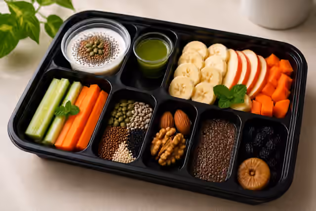 Morning reset Bento — fresh cold pressed wellness bentos from iBites