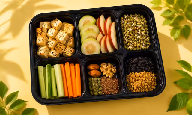 Women's wellnes bento — fresh cold pressed wellness bentos from iBites